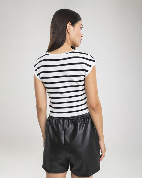Crop Top Rayas Punto